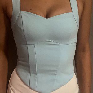Corset Sweetheart Neckline Tank-Top